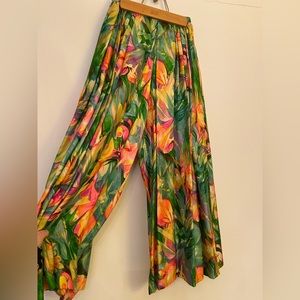 Tropical silk Culottes